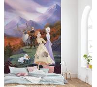 Foto Grande Pintado Disney Frozen 254x184 CM Pared Mural Anna Elsa Olaf Violeta