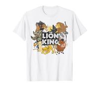Foto grupal con el logotipo del título de El Rey León de Disney Camiseta