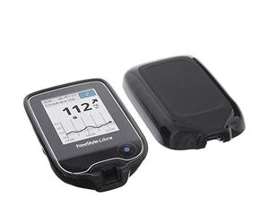 foto-kontor Estuche Compatible con Abbott Freestyle Libre 2 Bolsa de Goma de protección TPU Negro