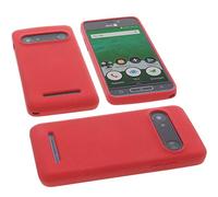 foto-kontor Estuche Compatible con Doro 8035 Funda Protectora de Silicona TPU protección para teléfono Rojo