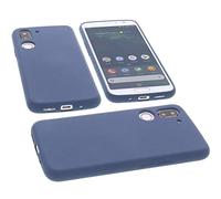 foto-kontor Estuche Compatible con Doro 8080 Funda Protectora de Silicona TPU protección para teléfono Azul