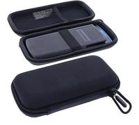 foto-kontor Estuche Compatible con Texas Instruments TI-30 Eco RS Calculadora Científica Hard Case Protector Funda de Viaje Resistente al Agua con Bolsillo de Malla y Mosquetón Negro