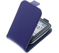 foto-kontor Funda Compatible con Abbott Freestyle Libre 2 Flip Style Estuche para la protección Azul