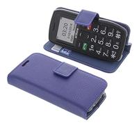 foto-kontor Funda compatible con Artfone C1 Book Style azul funda protectora libro