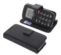 foto-kontor Funda Compatible con Artfone C1+ / C1 Plus Estilo Libro Negra Protectora