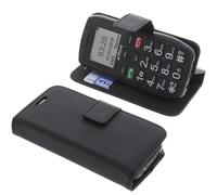 foto-kontor Funda Compatible con Artfone C1 Estilo Libro Negra Protectora