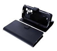 foto-kontor Funda Compatible con Blackview BL7000 Carcasa Book Style Case protección móvil Tipo Libro Billetera Bolsa Plegable con Soporte Negra