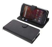 foto-kontor Funda Compatible con Cat S61 Estilo Libro Negra Protectora