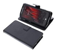 foto-kontor Funda Compatible con CrossCall Core M5 Estilo Libro Negra Protectora