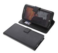 foto-kontor Funda Compatible con CrossCall Core X4 Estilo Libro Negra Protectora