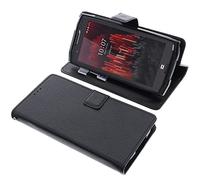 foto-kontor Funda Compatible con CrossCall Core X5 Estilo Libro Negra Protectora