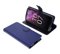 foto-kontor Funda Compatible con CrossCall Stellar M6E Estilo Libro Azul Protectora