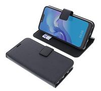 foto-kontor Funda Compatible con Cubot C20 Estilo Libro Negra Protectora