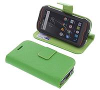 foto-kontor Funda Compatible con Cubot Kingkong Mini 2 Estilo Libro Verde Protectora