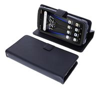 foto-kontor Funda Compatible con Doogee Fire 6 Power Carcasa Book Style Case protección móvil Tipo Libro Billetera Bolsa Plegable con Soporte Negra