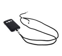 foto-kontor Funda Compatible con Doro 1380 Bandolera TPU Funda Protectora Bolso Cadena Negro