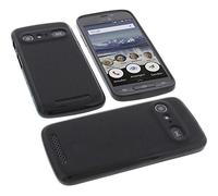 foto-kontor Funda Compatible con Doro 8040 Protectora de Goma TPU para móvil Negra