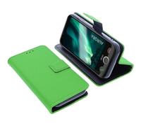 foto-kontor Funda Compatible con Doro Aurora A10 Carcasa Book Style Case protección móvil Tipo Libro Billetera Bolsa Plegable con Soporte Verde