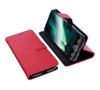 foto-kontor Funda Compatible con Doro Aurora A30 Carcasa Book Style Case protección móvil Tipo Libro Billetera Bolsa Plegable con Soporte roja