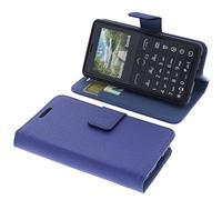 foto-kontor Funda compatible con Emporia Prime LTE funda azul estilo libro funda protectora para teléfono móvil funda libro funda funda funda plegable soporte teléfono móvil funda