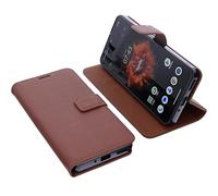 foto-kontor Funda Compatible con Gigaset GS6 / GS6 Pro Carcasa Book Style Case protección móvil Tipo Libro Billetera Bolsa Plegable con Soporte marrón