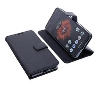 foto-kontor Funda Compatible con Gigaset GS6 / GS6 Pro Carcasa Book Style Case protección móvil Tipo Libro Billetera Bolsa Plegable con Soporte Negra
