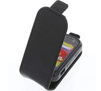 foto-kontor Funda Compatible con Unihertz Atom Protectora Tipo Flip para móvil Negra