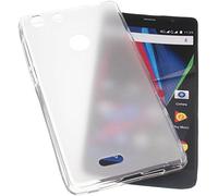 foto-kontor Funda para Archos 55 Diamond Selfie 55 Diamond Selfie Lite Funda Protectora de Goma TPU para móvil Transparente Blanca