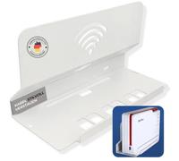 foto-kontor Soporte de pared compatible con FritzBox 5690 Pro | Soporte de acero estable, ahorro de espacio, optimizado para máxima potencia de transmisión y refrigeración, color blanco
