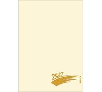 Foto-Malen-Basteln A4 chamois mit Folienprägung 2027: Fotokalender zum Selbstgestalten. Do-it-yourself Kalender mit festem Fotokarton. Edle Folienprägung.