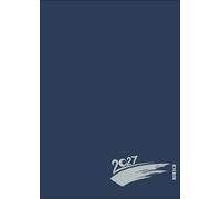 Foto-Malen-Basteln A4 dunkelblau mit Folienprägung 2027: Fotokalender zum Selbstgestalten. Do-it-yourself Kalender mit festem Fotokarton und edler Folienprägung.