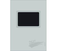 Foto-Malen-Basteln A4 silber gestanzt mit Folienprägung 2027: Fotokalender zum Selbstgestalten. Do-it-yourself Kalender mit festem Fotokarton und edler Folienprägung.