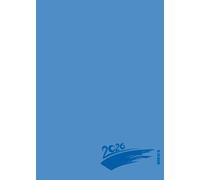 Foto-Malen-Basteln Bastelkalender A5 blau 2026: Fotokalender zum Selbstgestalten. Aufstellbarer do-it-yourself Kalender mit festem Fotokarton und edler Folienprägung