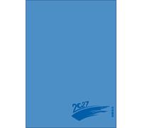 Foto-Malen-Basteln Bastelkalender A5 blau 2027: Fotokalender zum Selbstgestalten. Aufstellbarer do-it-yourself Kalender mit festem Fotokarton und edler Folienprägung