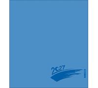 Foto-Malen-Basteln Bastelkalender blau 2027: Fotokalender zum Selbstgestalten. Do-it-yourself Kalender mit festem Fotokarton. Edle Folienprägung. Format: 21,5 x 24 cm
