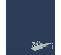 Foto-Malen-Basteln Bastelkalender dunkelblau 2027: Fotokalender zum Selbstgestalten. Do-it-yourself Kalender mit festem Fotokarton. Edle Folienprägung. Format: 21,5 x 24 cm