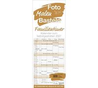 Foto-Malen-Basteln Familientimer gold 2027: Familienplaner mit 4 Spalten als Fotokalender zum Selbstgestalten. Familienkalender mit Ferienterminen und festem Bastelpapier.