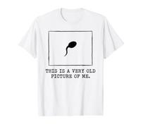 Foto Muy Antigua de mí Biología Genética Camiseta gráfica económica, Hombre, Blanco, XL