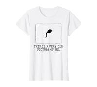 Foto Muy Antigua de mí Biología Genética Camiseta gráfica económica, Mujer, Blanco, XL