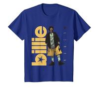 Foto Oficial de Billie Eilish Hit ME Hard and Soft Standing Camiseta, Niños, Azul Real, 10 años