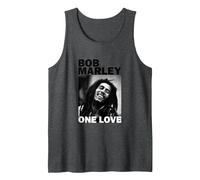 Foto Oficial de Bob Marley One Love Camiseta sin Mangas, Hombre, Jaspeado Oscuro, S