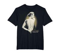 Foto Oficial de Celine Dion Backless Camiseta, Hombre Tallas Grandes, Negro, 2X Alto