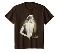 Foto Oficial de Celine Dion Backless Camiseta, Niños, Marrón, 2 años