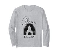 Foto oficial de Celine Dion en blanco y negro Manga Larga