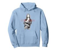 Foto Oficial de Celine Dion Red Logo Sudadera con Capucha, Unisex para Adultos, Azul Polvoriento, S