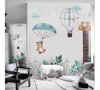 Foto Personalizada De Dibujos Animados,Pegatina De Altura,Globo,Guardería,Habitación De Niños,Dormitorio,Decoración De Pared,Mural,Papel Tapiz-350X256Cm