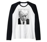 Foto policial de Trump - Foto policial de Donald Trump - Nunca te rindas Camiseta Manga Raglan