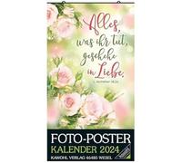 Foto-Póster-Calendario 2024: Wand-Kalender zum Aufhängen - gerollt