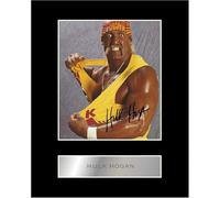 Foto preimpresa firmada digitalmente de Hulk Hogan #33 con autógrafo, montaje de 25,4 x 20,3 cm