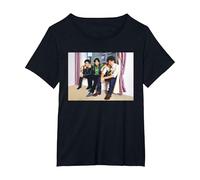 Foto Promocional de The Jonas Brothers Camp Rock Camiseta, Mujer Tallas Grandes, Negro, 6XL Grande